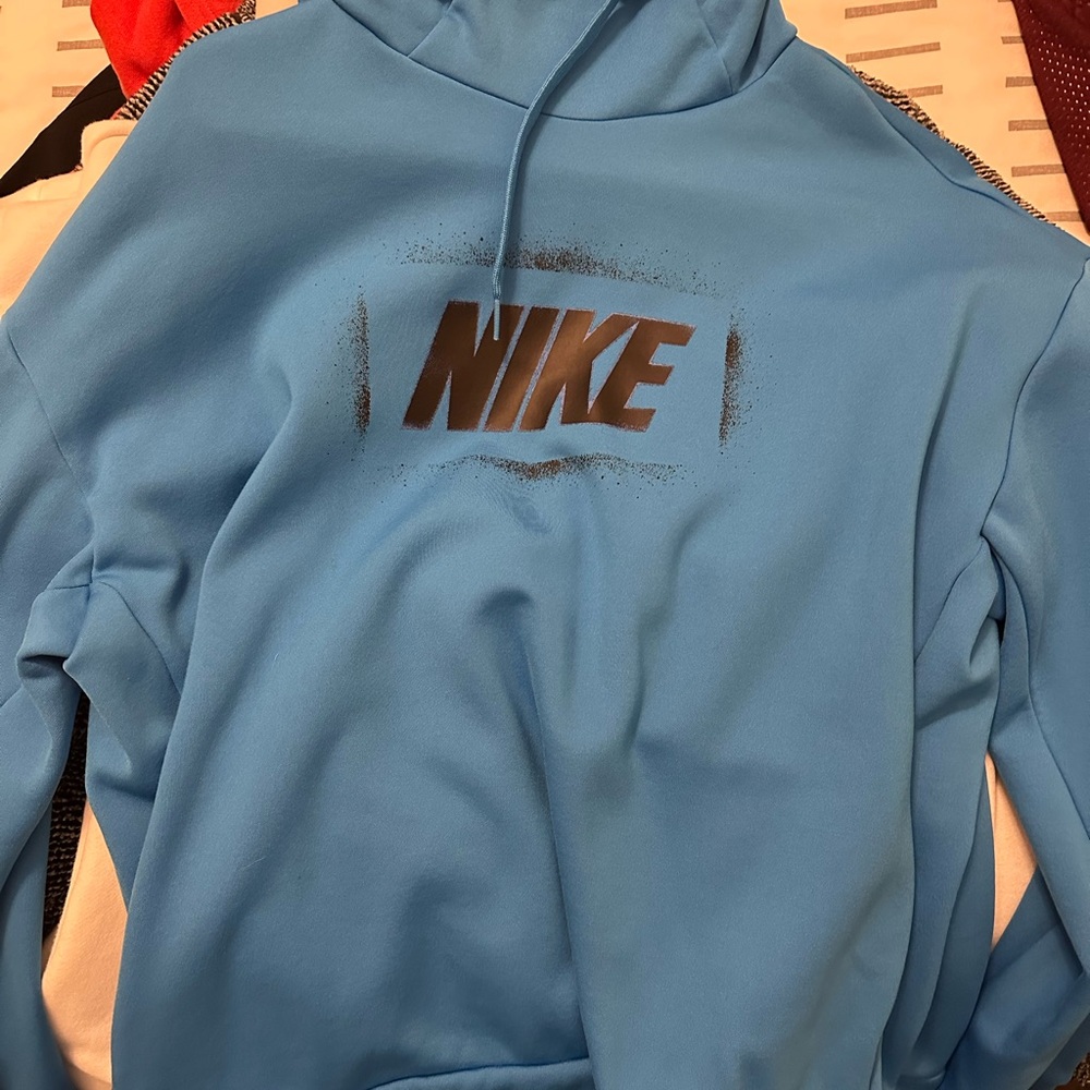 Nike Men's Blue Hoodie Sweater